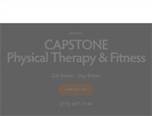 Tablet Screenshot of capstoneptfit.com
